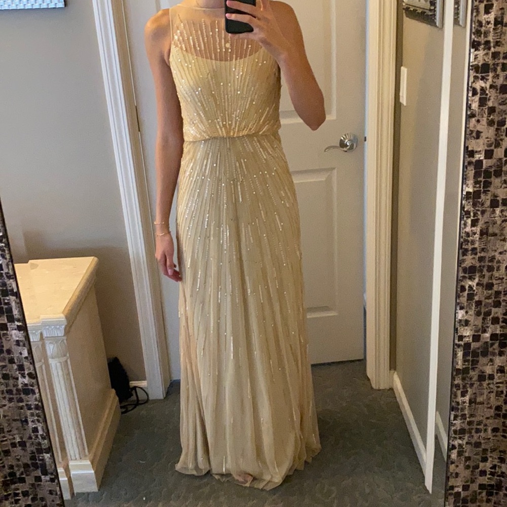 Aidan Mattox Beaded evening gown